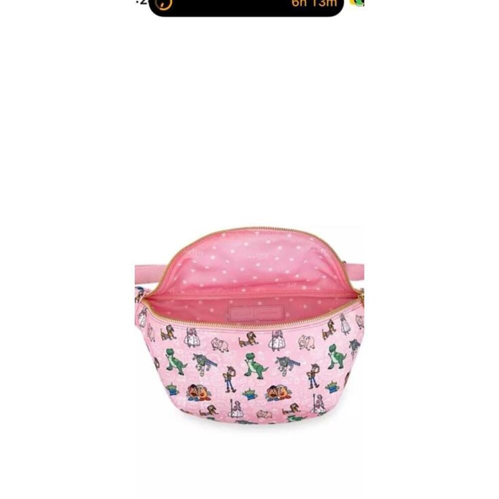 NIB Stoney Clover Lane Disney Toy Story Pink Jumbo Belt Bag - Picture 3 of 7